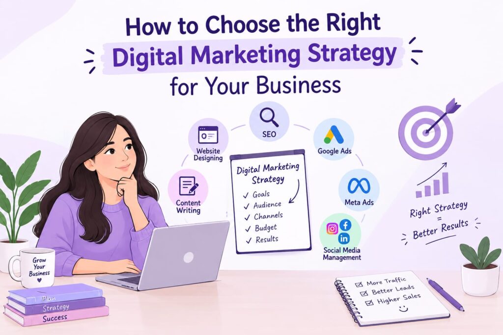 How to choose the right digital marketing strategy for your business? dIGITAL MARKETING